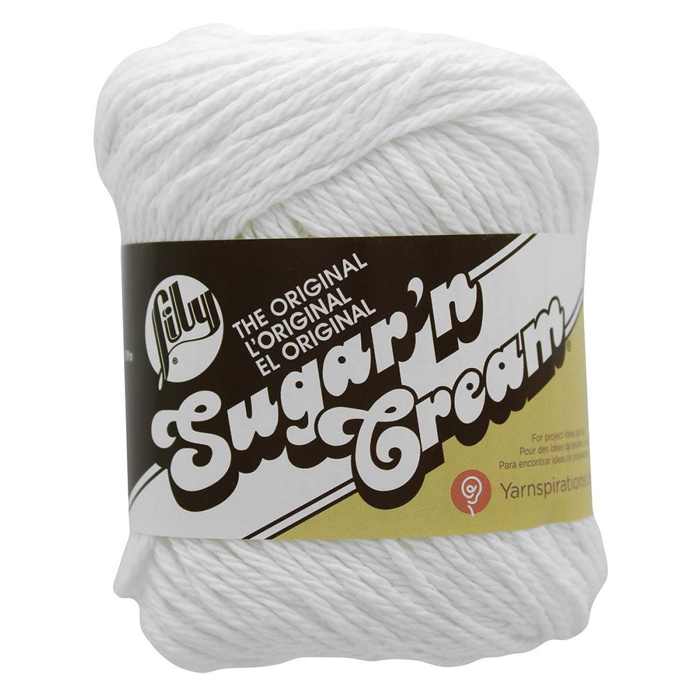 Spinrite, Sugar'n Cream, 100% Cotton, 4 ply, Yarn, White